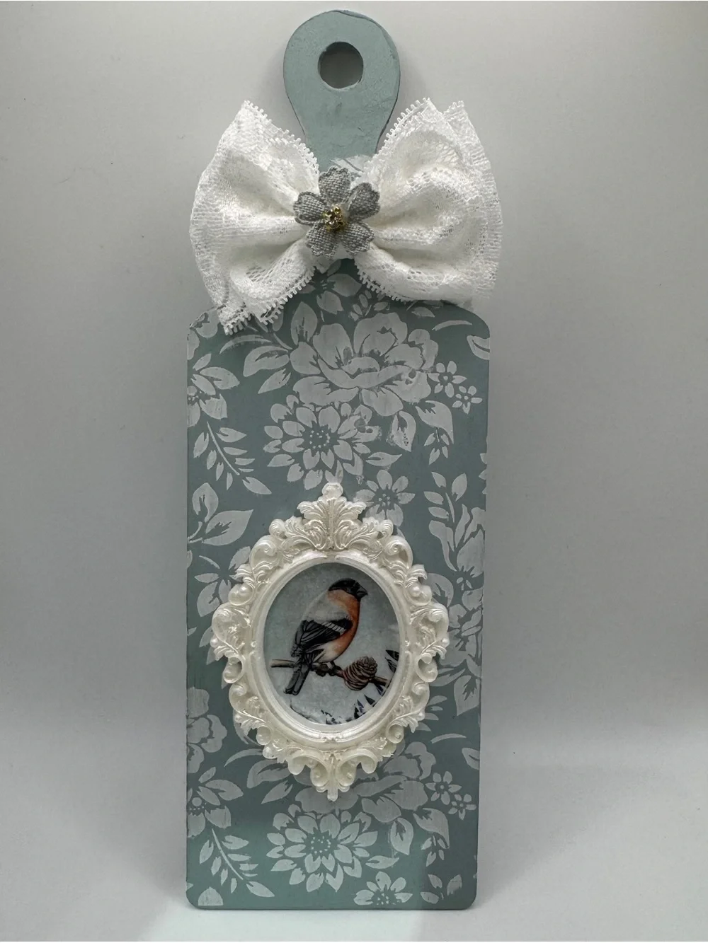 Handcrafted Cottage Bird Wall Hanging